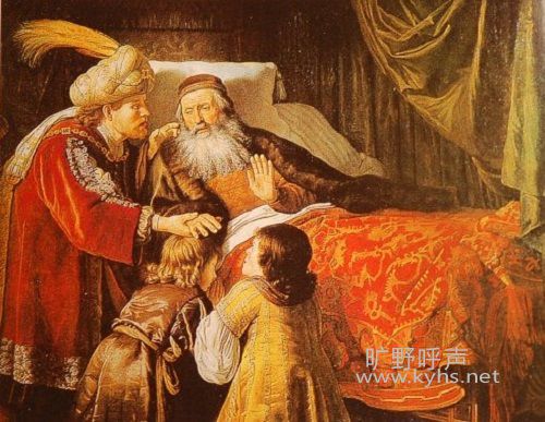 雅各为孙子祝福.jpg